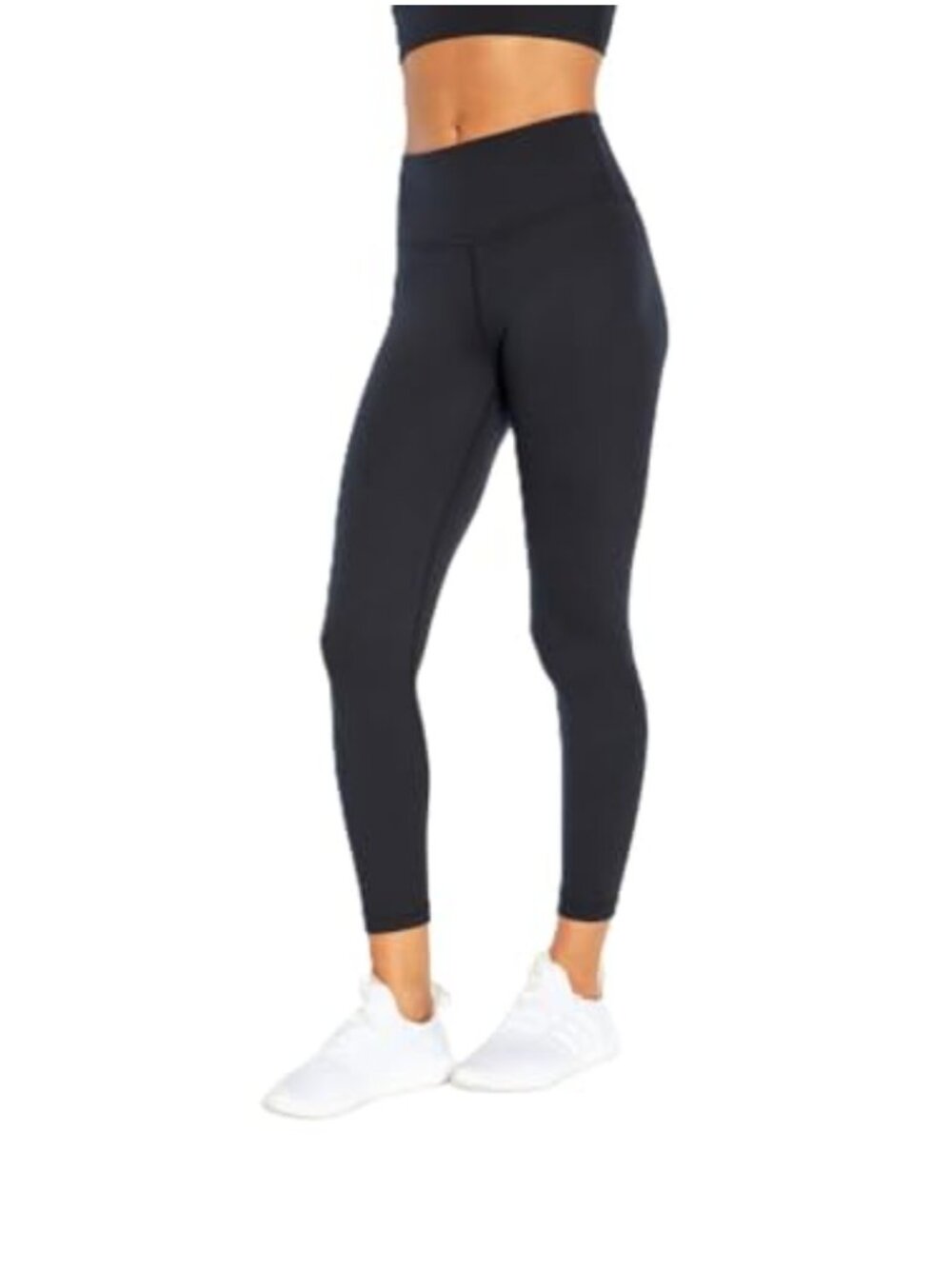 High Rise Ankle Leggings with Tummy Control, 4-Way Stretch Compression